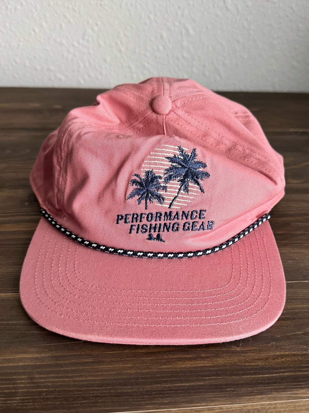 PFG Coral Rope Snapback with Palm Embroidery